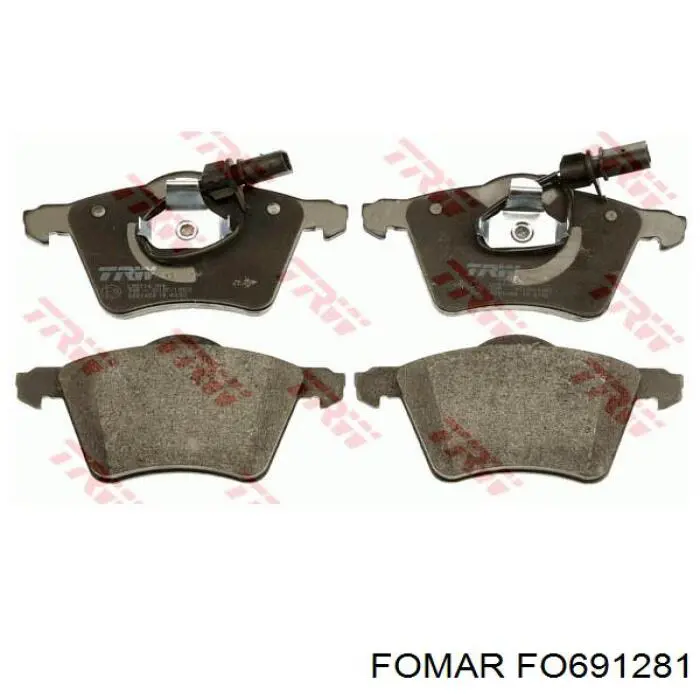 Тормозные колодки Fomar Roulunds 691281