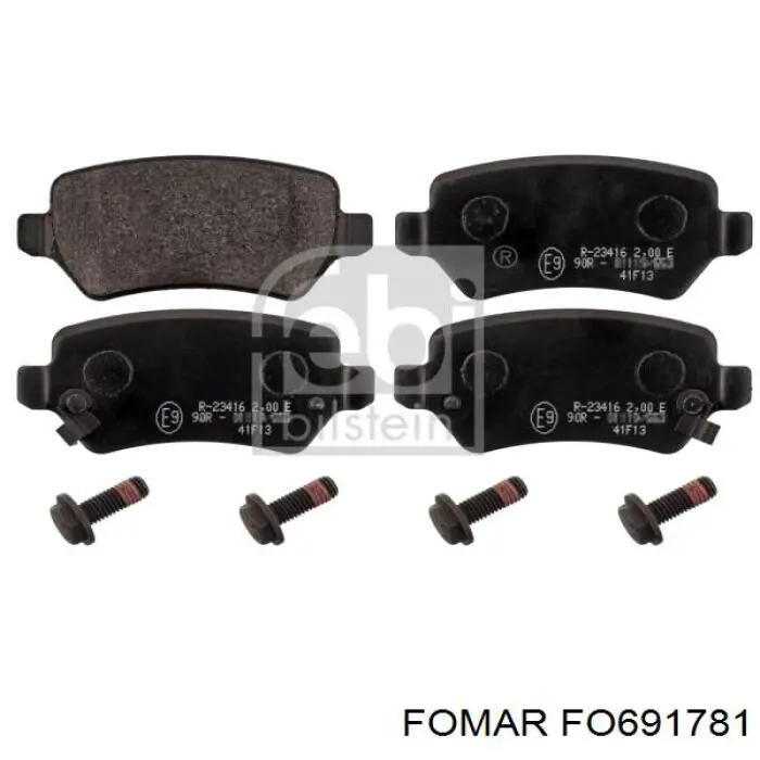 Задние тормозные колодки RT1PD21880 Rotinger