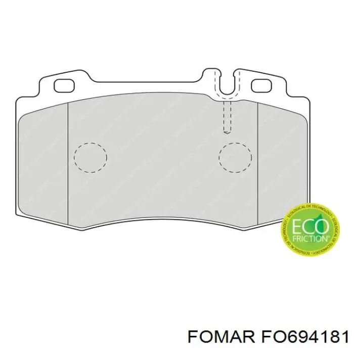 Передние тормозные колодки 0054209520 Mercedes