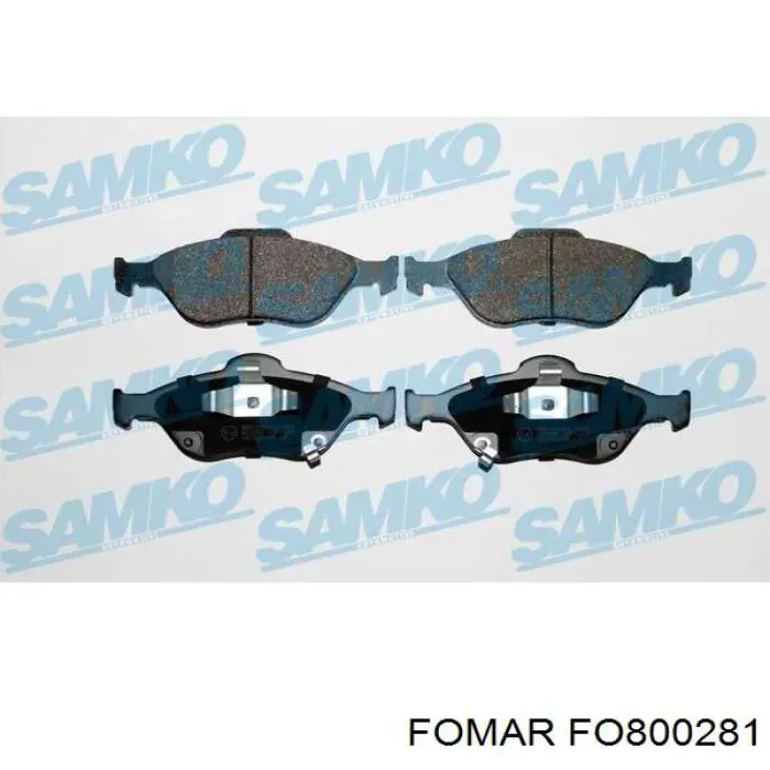 Передние тормозные колодки 5SP1283 Samko