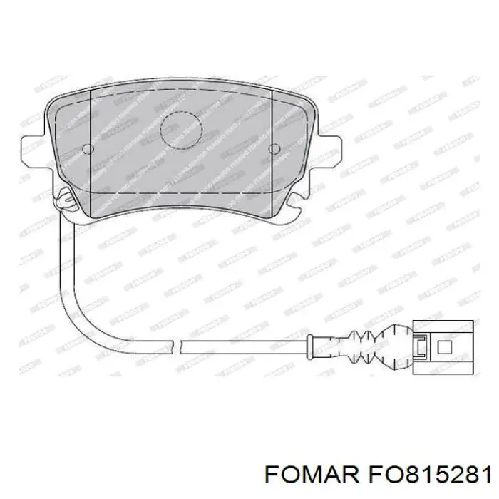 Колодки дисковые  Fomar Roulunds FO815281 цена, от 23.79 USD