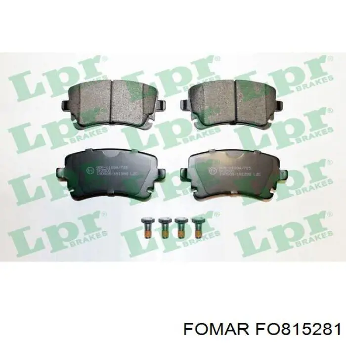 Колодки дисковые  Fomar Roulunds FO815281 цена, от 23.79 USD
