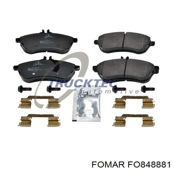 Колодки Fomar Roulunds FO848881 цена, от 34.32 USD