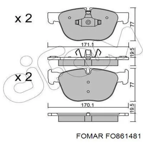 Колодки EBC Brakes DP1938 цена, от 112.88 USD