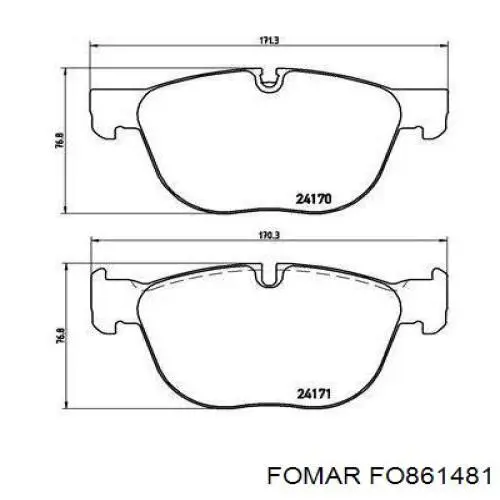 DP1938 EBC Brakes Колодки передние