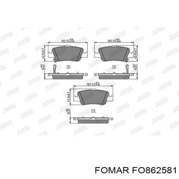 Купить RT1PD21030 Rotinger Колодки тормозные задние, дисковые