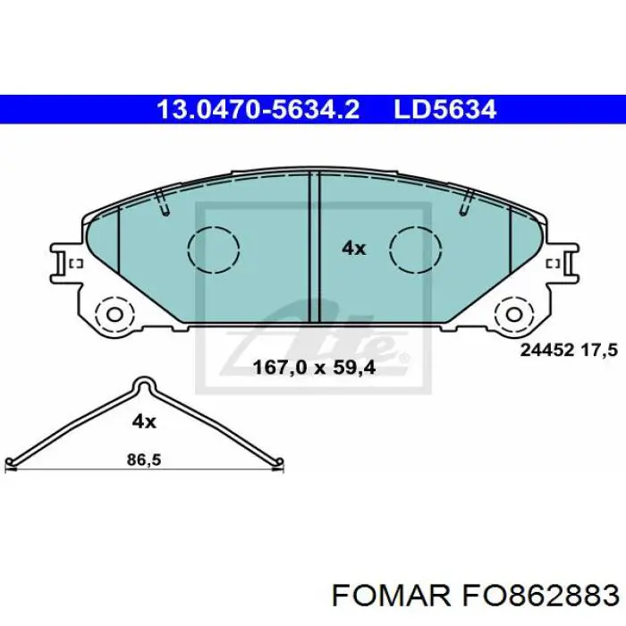 Передние тормозные колодки RD330083PRF Rider