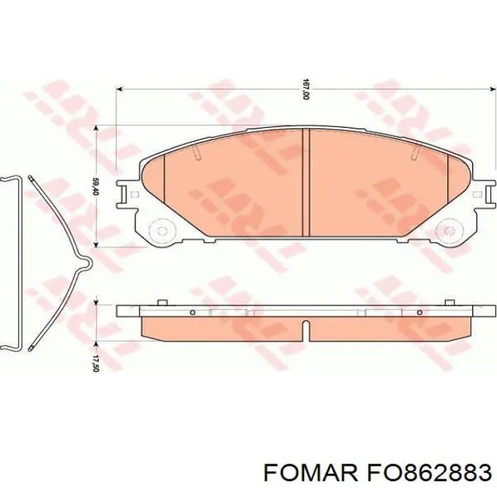 Колодки Denckermann B111447 цена, от 25.56 USD