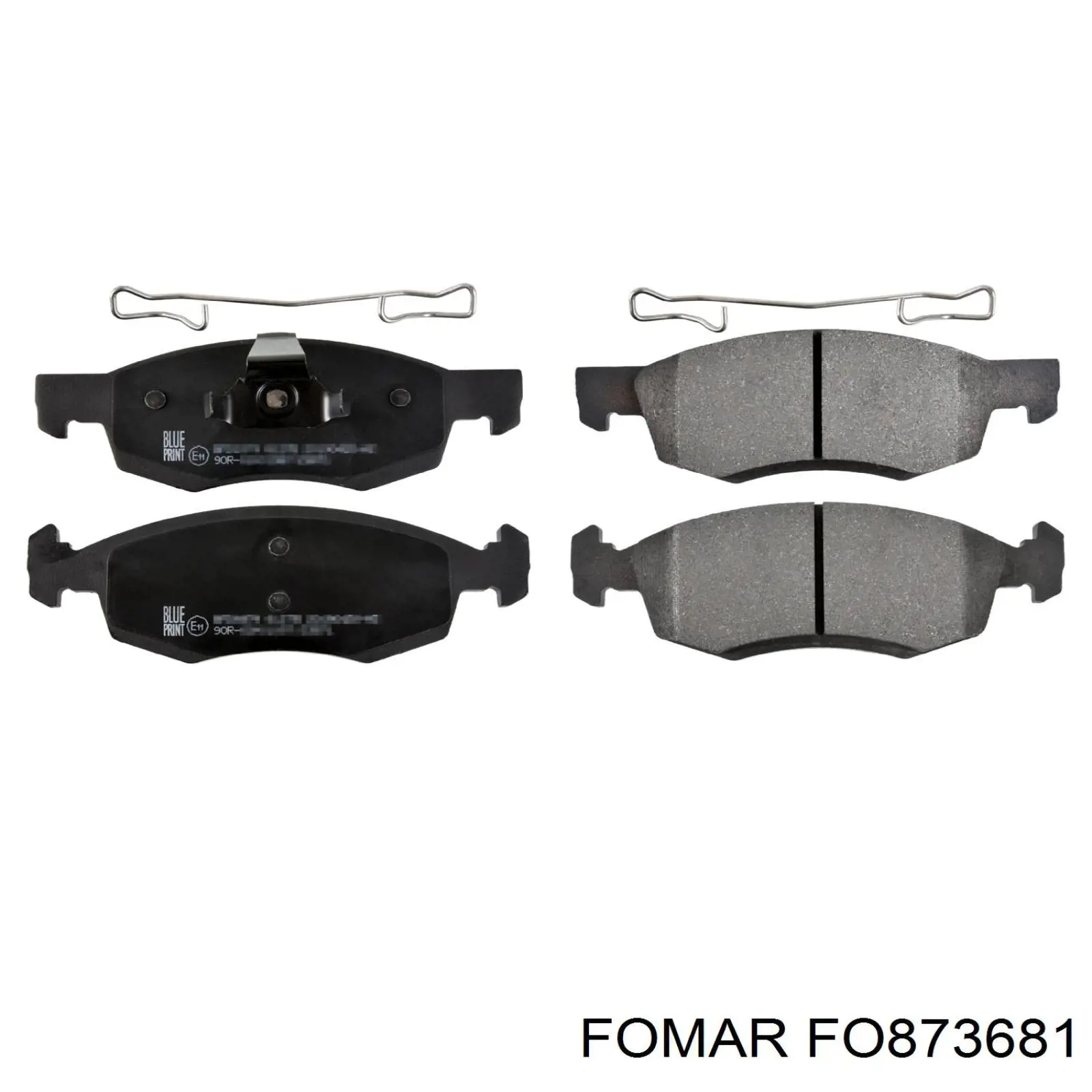 Колодки тормозные передние дисковые FOMAR FO873681