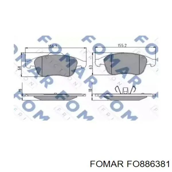 Передние тормозные колодки RM1011 Goodrem
