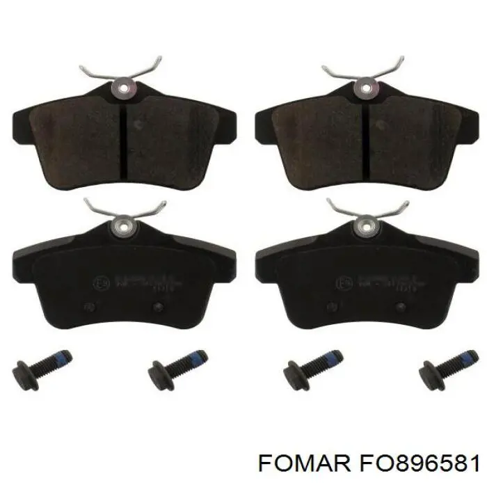 Задние дисковые колодки Fomar Roulunds FO896581