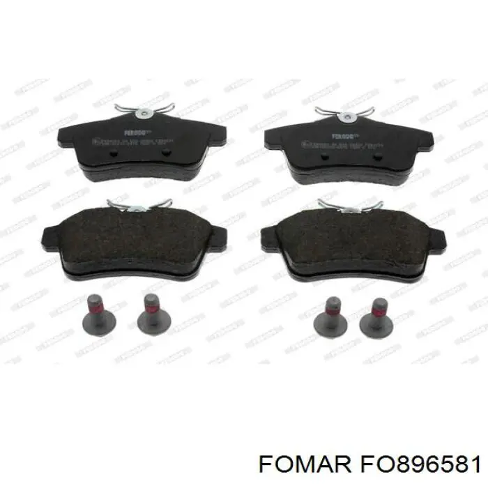 Купить FO896581 Fomar Roulunds Колодки тормозные задние, дисковые