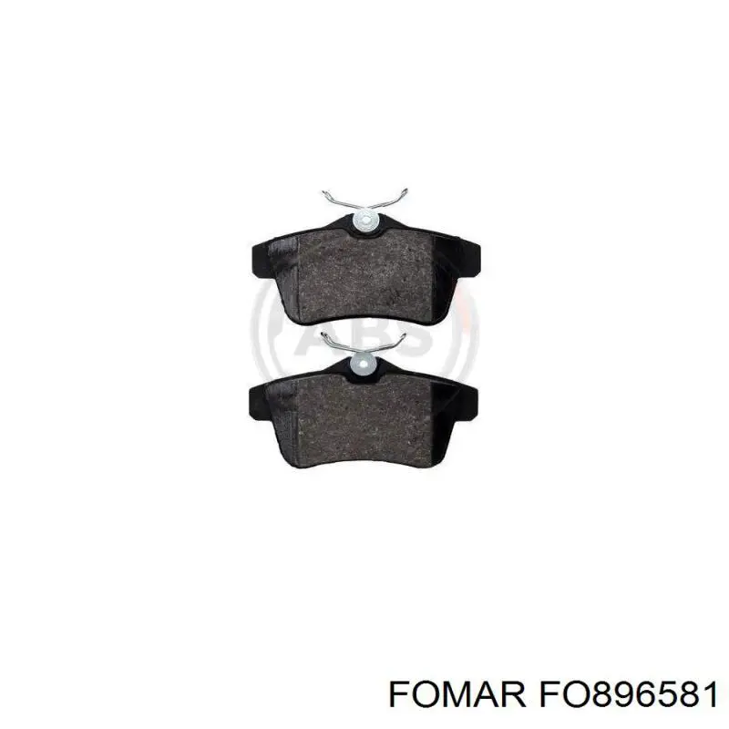 Колодки дисковые  Fomar Roulunds FO896581 цена, от 19.52 USD