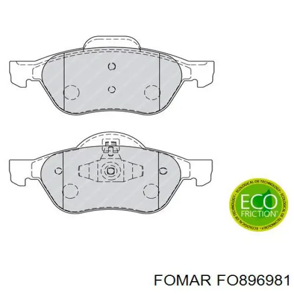Колодки Fomar Roulunds FO896981 цена, от 24.19 USD