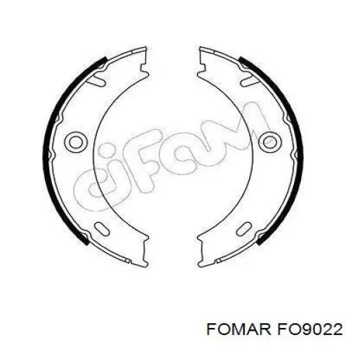 FO9022 Fomar Roulunds Тормозные колодки ручника