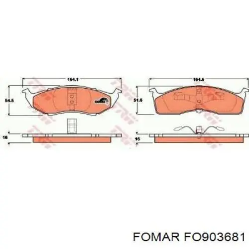 Тормозные колодки Optimal 10109