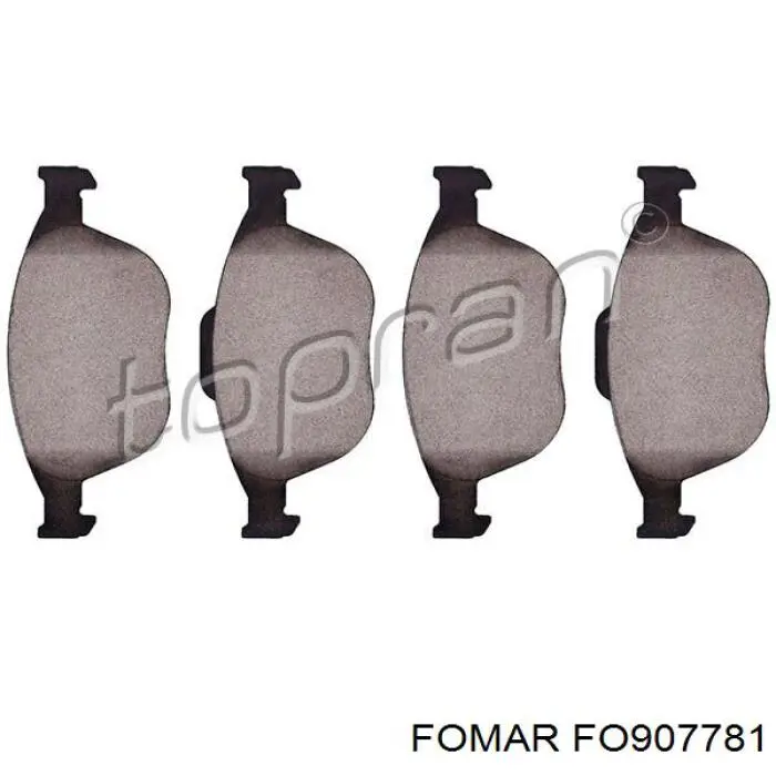 Тормозные колодки Fomar Roulunds FO907781