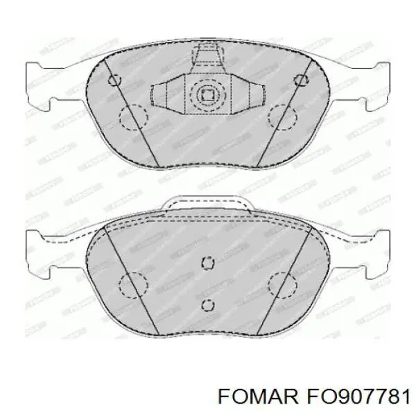 Купить FO907781 Fomar Roulunds Колодки тормозные