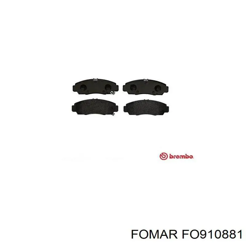 Тормозные колодки Fomar Roulunds FO910881