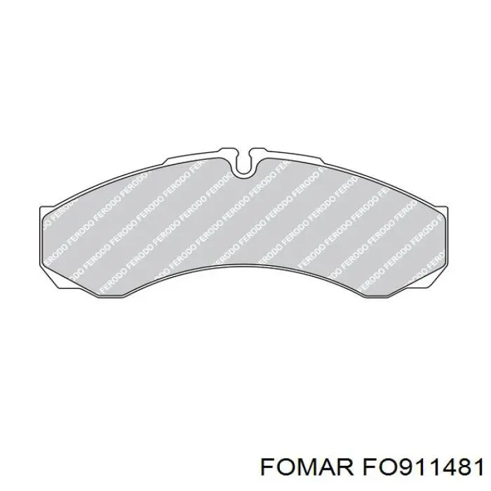 Колодки дисковые  Fomar Roulunds FO911481 цена, от 23.79 USD