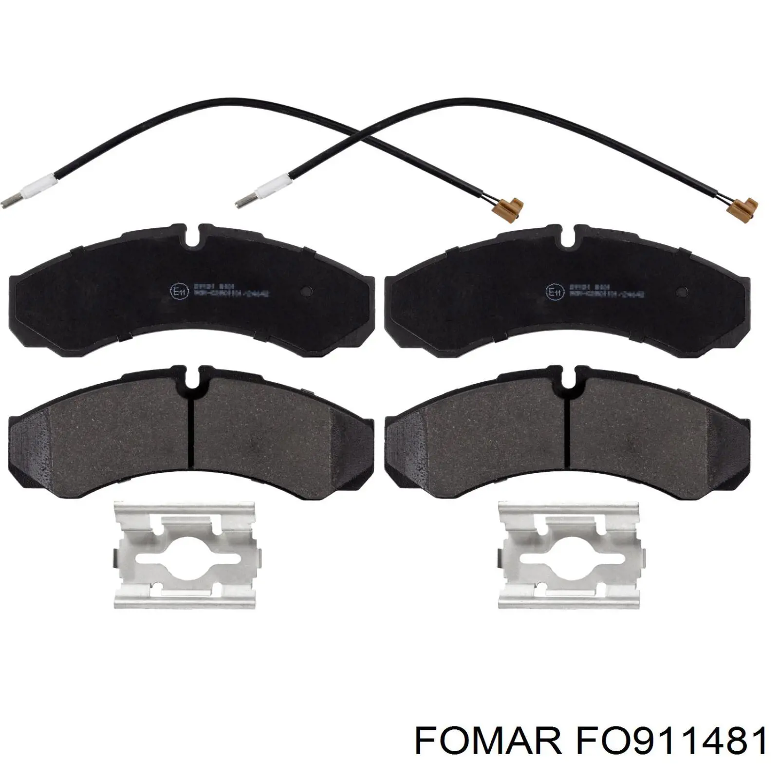 Купить FO911481 Fomar Roulunds Колодки тормозные задние, дисковые