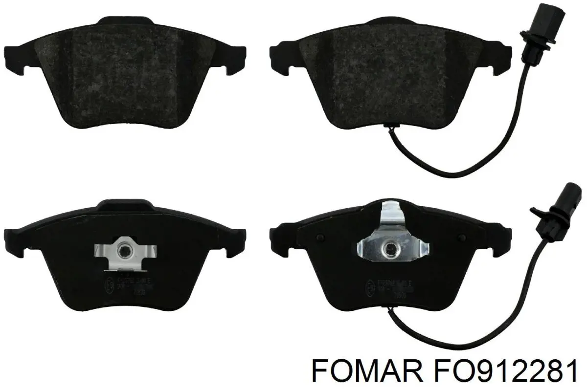 FO 912281 Fomar Roulunds колодки тормозные передние дисковые