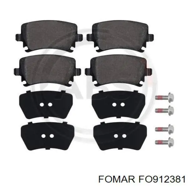 Купить FO912381 Fomar Roulunds Колодки тормозные задние, дисковые