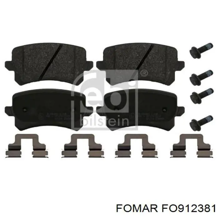 Купить FO912381 Fomar Roulunds Колодки тормозные задние, дисковые