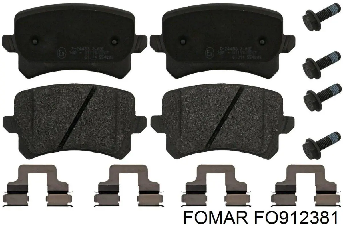 Колодки дисковые  Fomar Roulunds FO912381 цена, от 21.53 USD