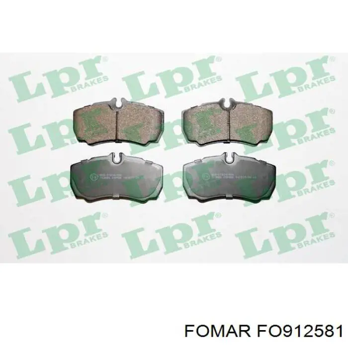 Колодки дисковые  Fomar Roulunds FO912581 цена, от 25.11 USD