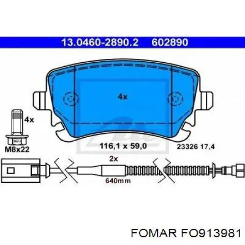 Задние дисковые колодки Power Stop 161018