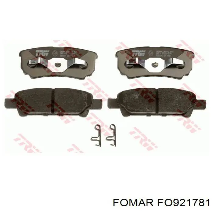 Колодки дисковые  Fomar Roulunds FO921781 цена, от 15.57 USD