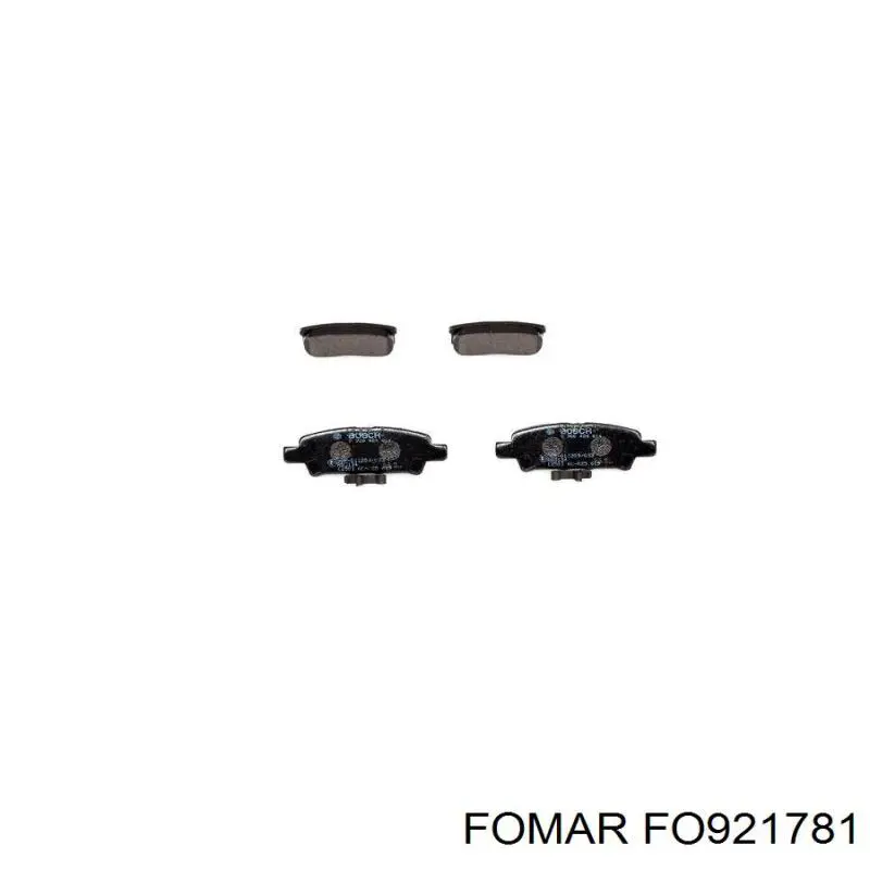 Задние дисковые колодки Fomar Roulunds FO921781