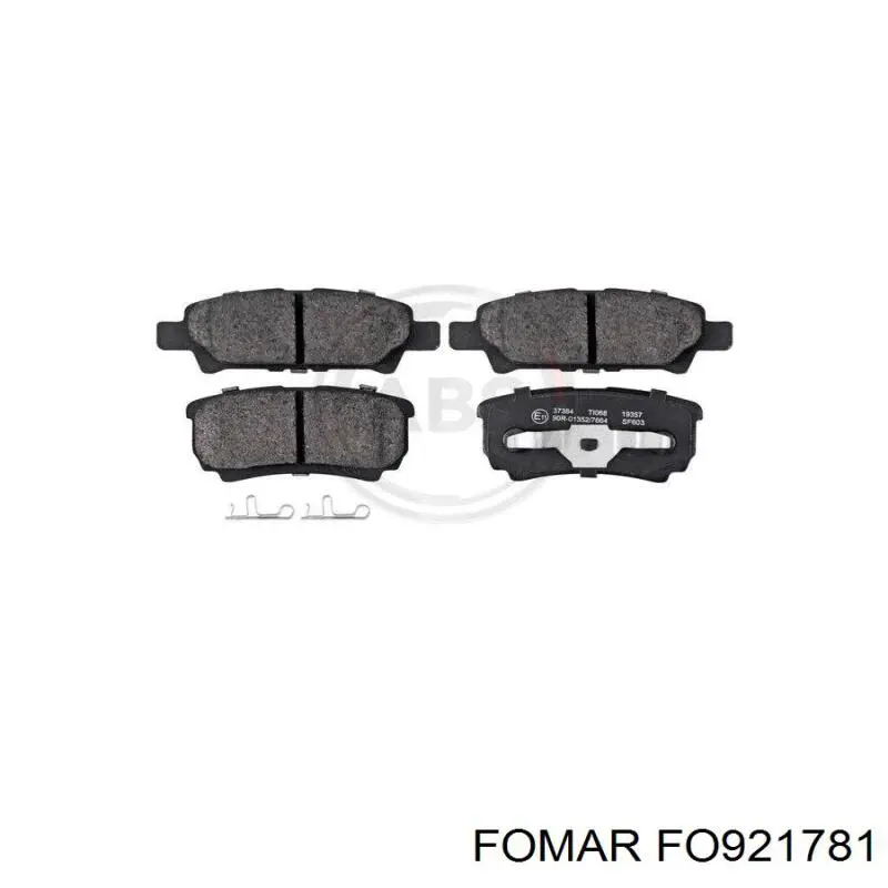 Купить FO921781 Fomar Roulunds Колодки тормозные задние, дисковые