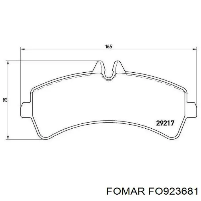 Колодки дисковые  Fomar Roulunds FO923681 цена, от 30.96 USD
