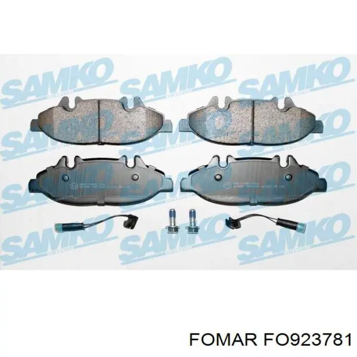 Колодки тормозные передние дисковые FOMAR FO923781