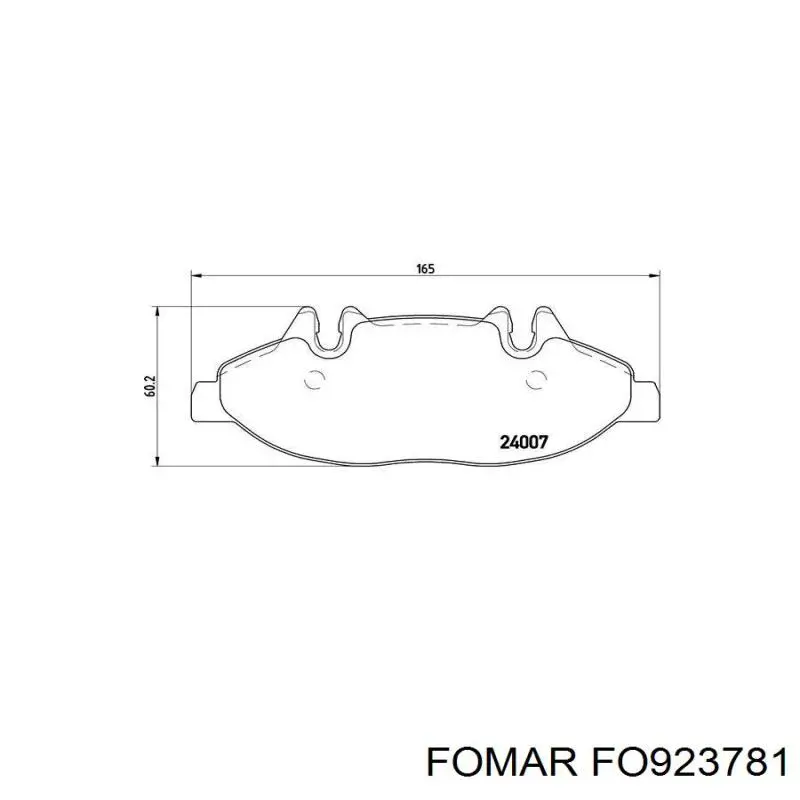 Купить FO923781 Fomar Roulunds Колодки тормозные