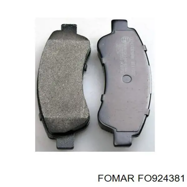 Задние тормозные колодки FO924381 Fomar Roulunds