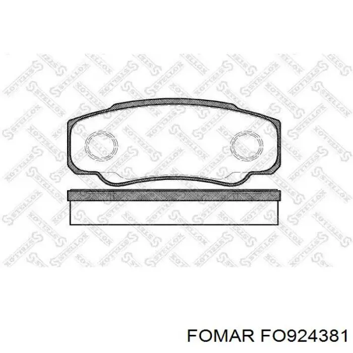 Колодки дисковые  Fomar Roulunds FO924381 цена, от 18.51 USD