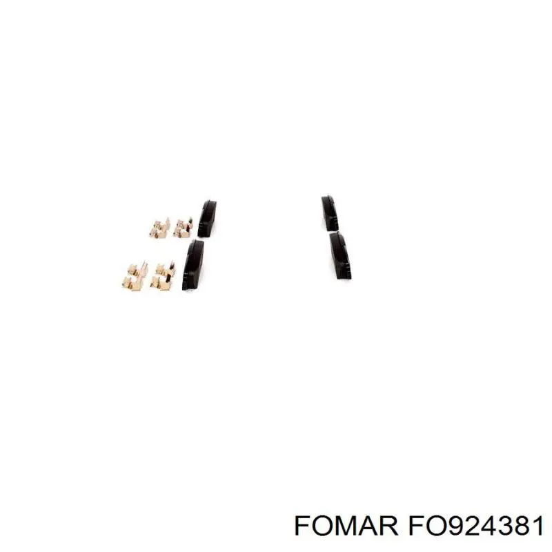 Задние дисковые колодки Fomar Roulunds FO924381