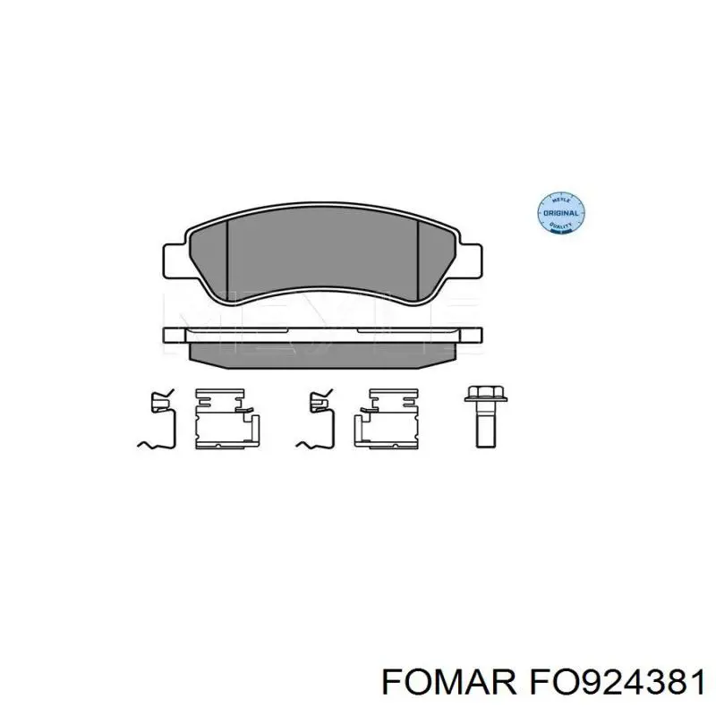 Купить FO924381 Fomar Roulunds Колодки тормозные задние, дисковые