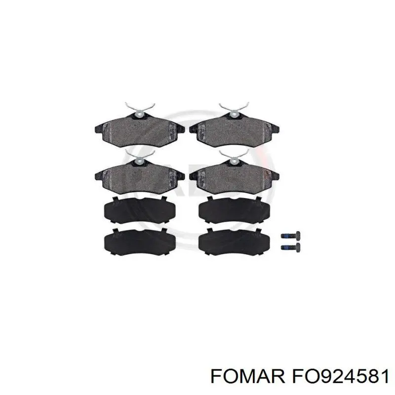 FO924581 Fomar Roulunds Колодки передние