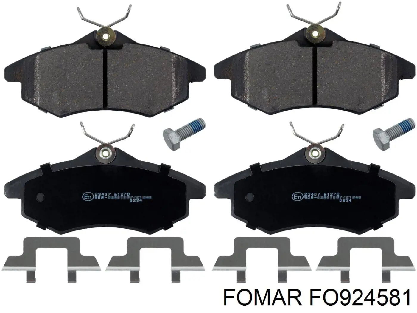 FO 924581 Fomar Roulunds передние тормозные колодки