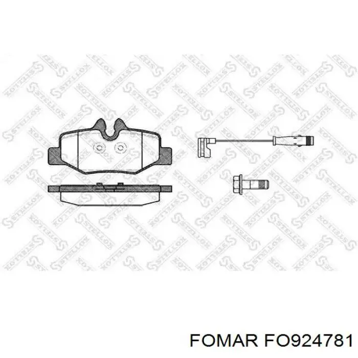 Колодки дисковые  Fomar Roulunds FO924781 цена, от 19.98 USD