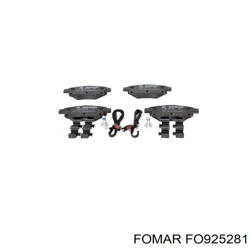 Колодки дисковые  Fomar Roulunds FO925281 цена, от 19.42 USD