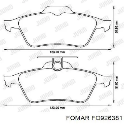 Колодки дисковые  Ford FU2Z2V200C цена, от 28.18 USD