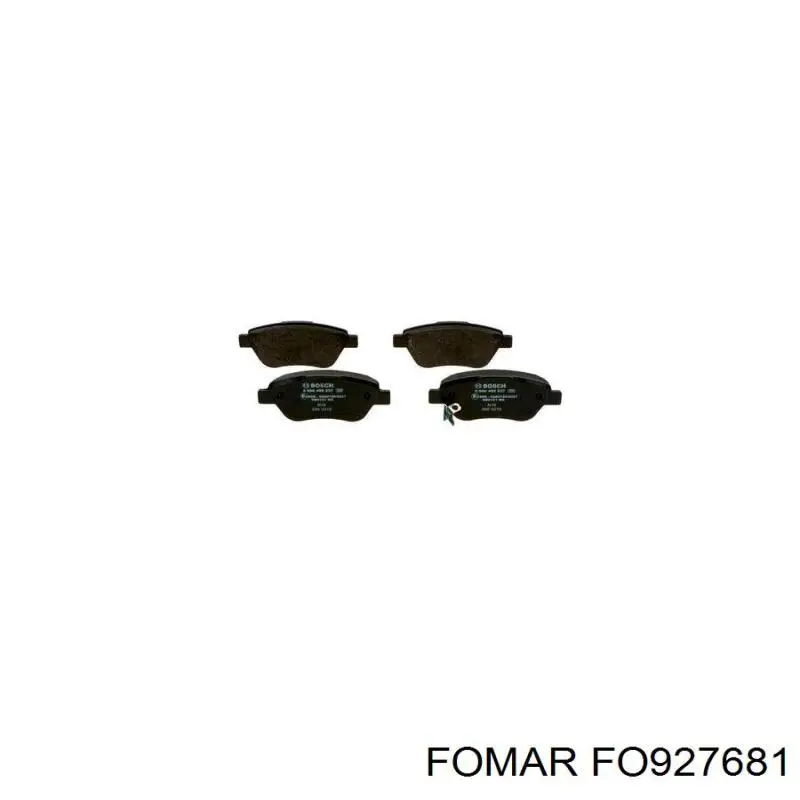 Передние тормозные колодки FO927681 Fomar Roulunds