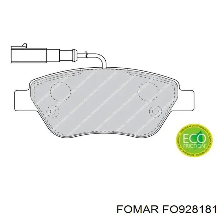 Передние тормозные колодки 1016050258 Geely