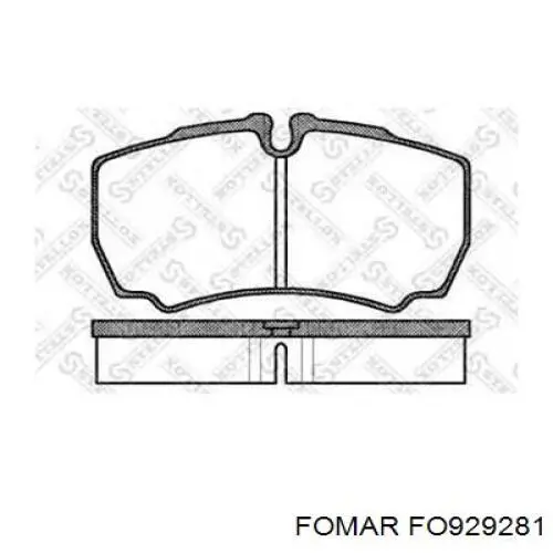 Колодки дисковые  Fomar Roulunds FO929281 цена, от 34.43 USD