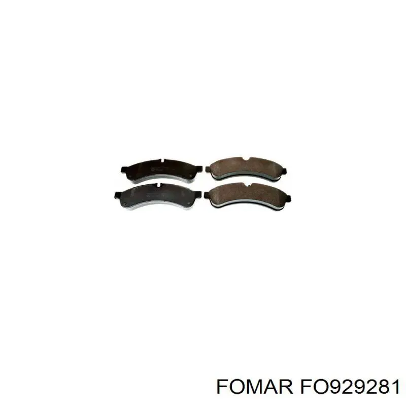 Колодки дисковые  Fomar Roulunds FO929281 цена, от 34.43 USD